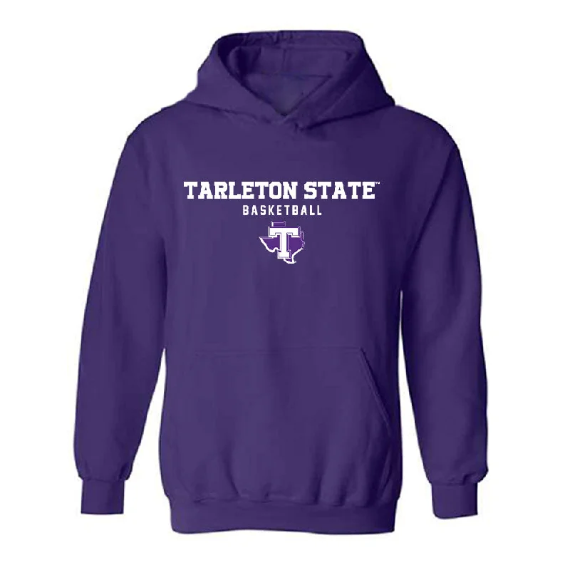 Tarleton State - NCAA Women's Basketball : Arieona Rosborough - Classic Shersey Hooded Sweatshirt Hoodie with Magnetic Closure Innovative Modern