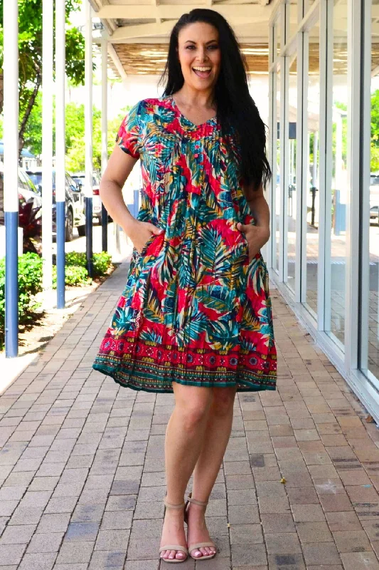 Rio Easy Fit Cotton Crinkle Tunic Dress Tunics Favorite customer