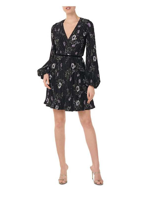 Womens Velvet Short Cocktail and Party Dress Tunics Top Casual