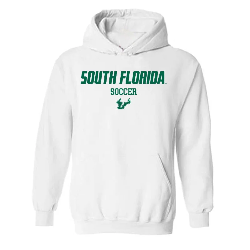 USF - NCAA Women's Soccer : Ava Rightmire - Classic Shersey Hooded Sweatshirt Hoodie with Embroidery Detailed Premium USF - NCAA Women's Soccer : Ava Rightmire - Classic Shersey Hooded Sweatshirt Hoodie with Embroidery Detailed Premium
