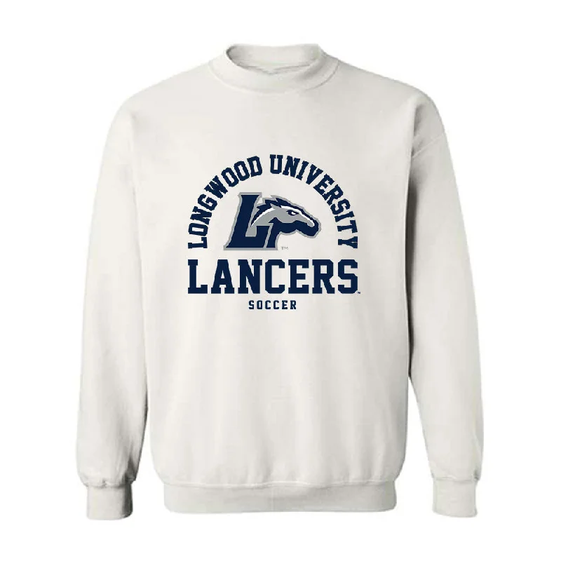 Longwood - NCAA Women's Soccer : Victoria Drake - Classic Shersey Crewneck Sweatshirt Hoodie with Turtle Neck Cozy Winter Longwood - NCAA Women's Soccer : Victoria Drake - Classic Shersey Crewneck Sweatshirt Hoodie with Turtle Neck Cozy Winter