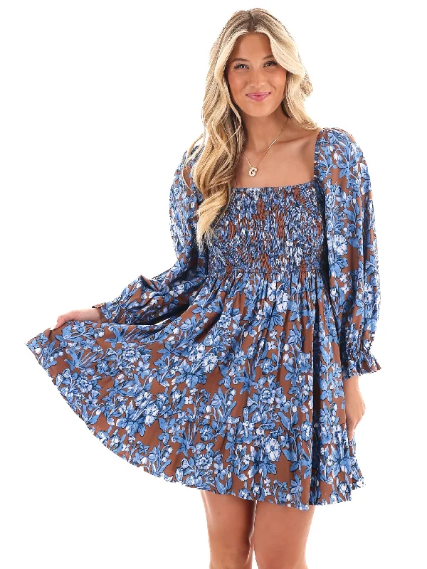 Would If I Could Floral Mini Dress Chic Pleated Mini Dress