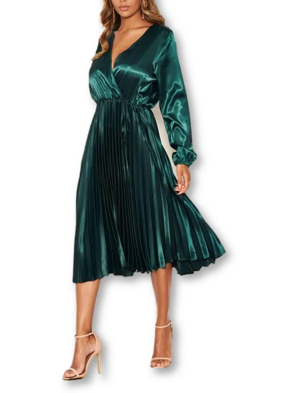Womens Surplice Long Cocktail and Party Dress Tunics Exclusive limited