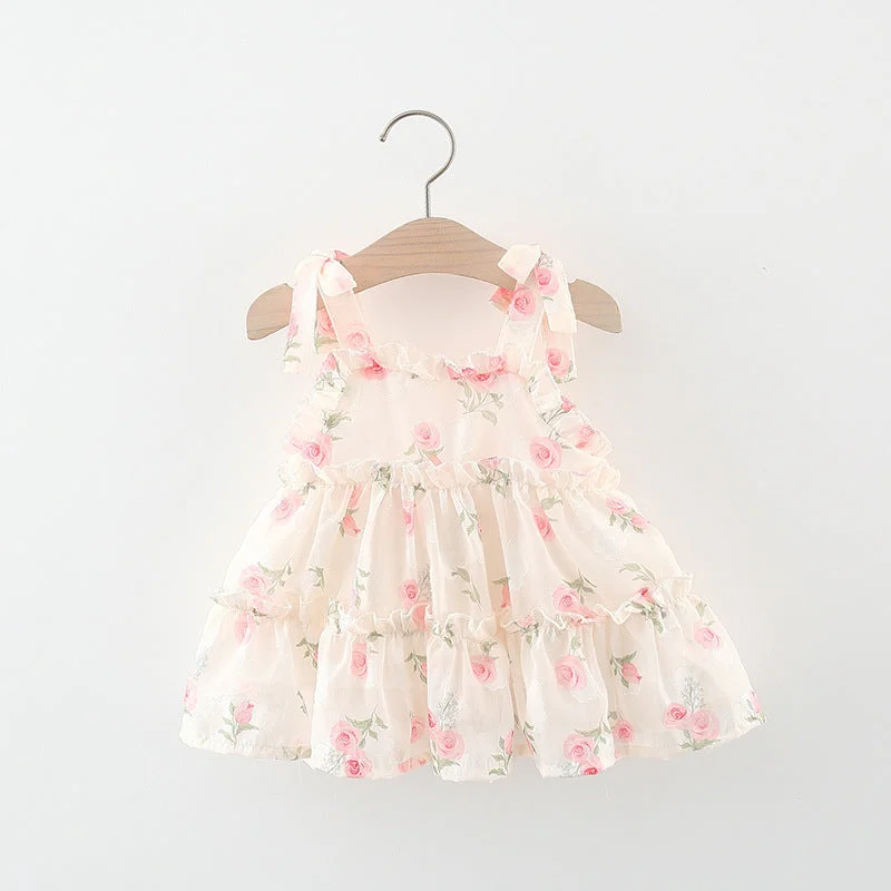 Summer Baby Girls Suspender Princess Dress Bodycon Club Sequined