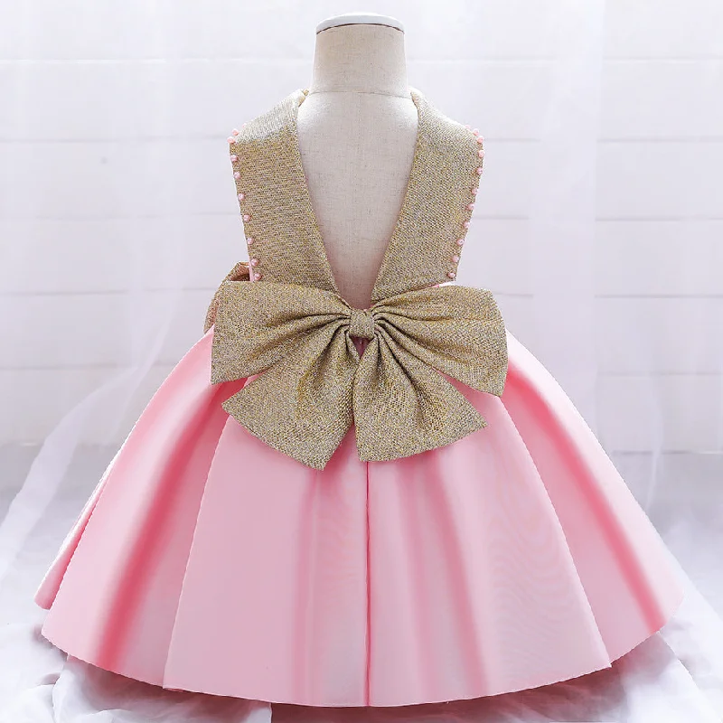 Baby Girl Birthday Party Dresses Toddler Bow-knot Noble Dress Little Girls Princess Dresses Tunics Sophisticated sleek Baby Girl Birthday Party Dresses Toddler Bow-knot Noble Dress Little Girls Princess Dresses Tunics Sophisticated sleek