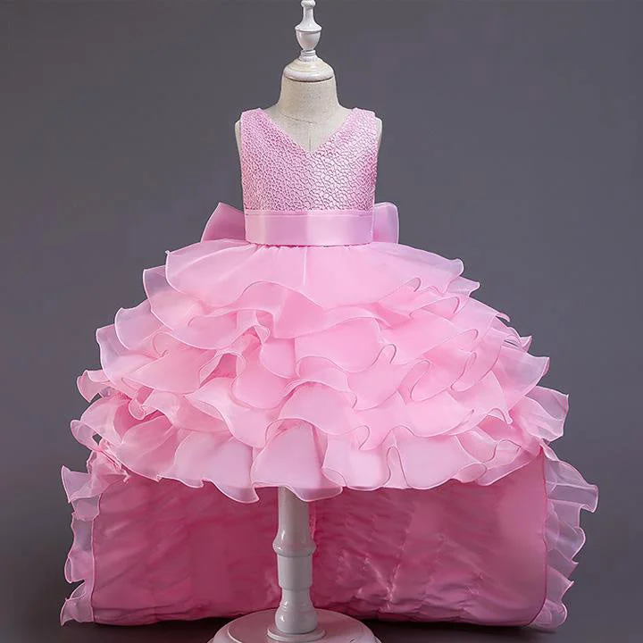 Girl Pageant Princess Dress Baby Girl Fluffy Sequins Tail Birthday Party Dress Tunics Fashionable trendy Girl Pageant Princess Dress Baby Girl Fluffy Sequins Tail Birthday Party Dress Tunics Fashionable trendy