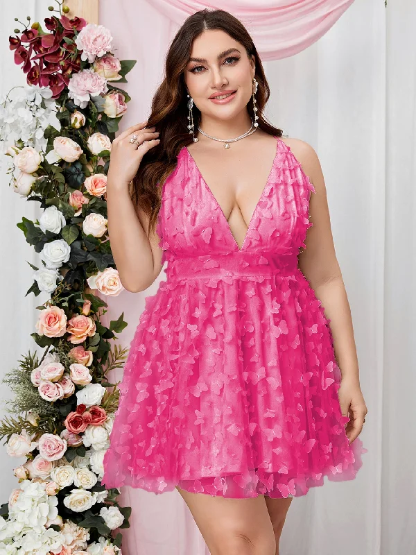 Radiant Ruffle Elegance Chic Pink Party Dress Tunics Distressed trendy