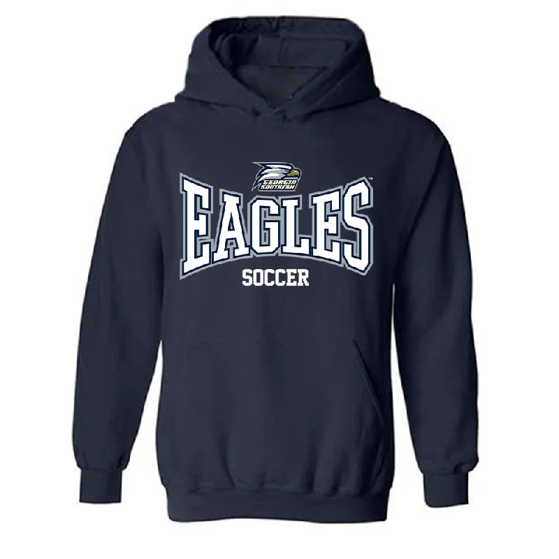Georgia Southern - NCAA Women's Soccer : Meredith Pugh - Classic Shersey Hooded Sweatshirt Hoodie with Cuffed Sleeves Snug Secure Georgia Southern - NCAA Women's Soccer : Meredith Pugh - Classic Shersey Hooded Sweatshirt Hoodie with Cuffed Sleeves Snug Secure