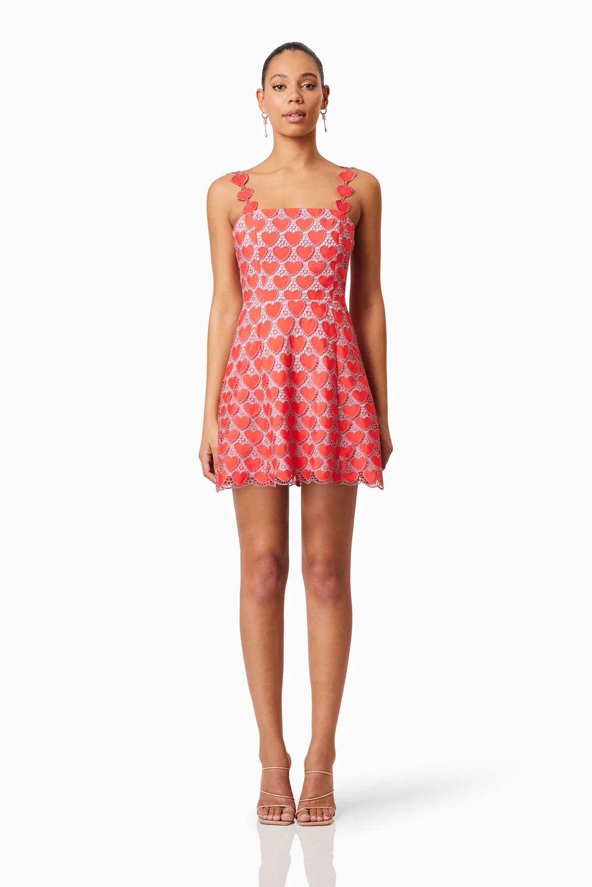 Elliatt Heartthrob Mini Dress In Red Stylish Spaghetti Strap Mini Dress