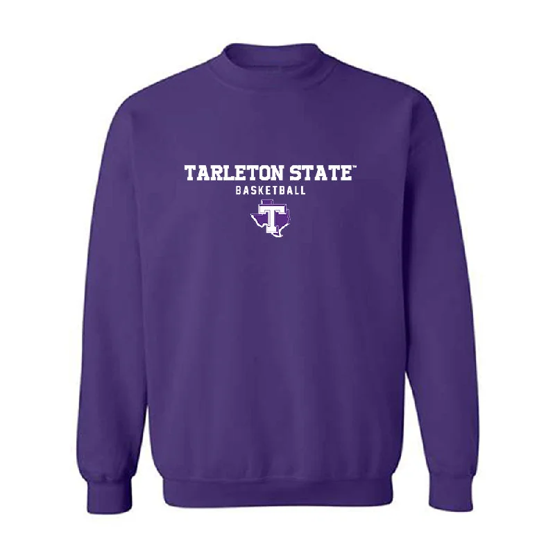 Tarleton State - NCAA Women's Basketball : Jakoriah Long - Classic Shersey Crewneck Sweatshirt Hoodie with Tied Waist Feminine Flattering Tarleton State - NCAA Women's Basketball : Jakoriah Long - Classic Shersey Crewneck Sweatshirt Hoodie with Tied Waist Feminine Flattering