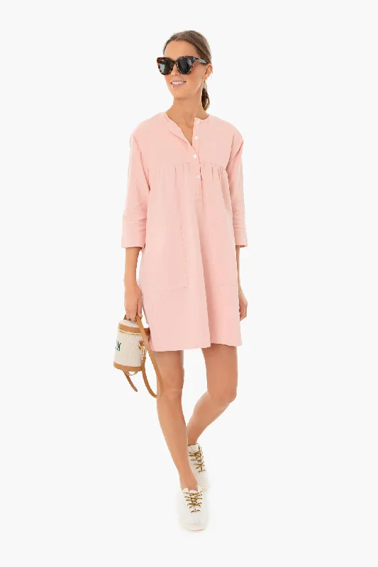 Peach Fallon Dress Halter Neckline Beach