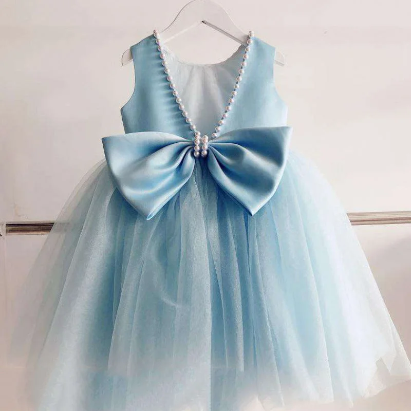 Baby Girl Summer Pageant Princess Dresses Girls Blue Bow Puffy Birthday Party Dress Tunics Recommended stylist Baby Girl Summer Pageant Princess Dresses Girls Blue Bow Puffy Birthday Party Dress Tunics Recommended stylist