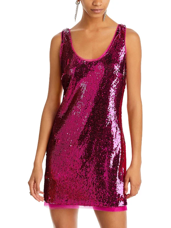 Aishia Womens Sequined Mini Cocktail And Party Dress Off-the-shoulder Bohemian Festive Aishia Womens Sequined Mini Cocktail And Party Dress Off-the-shoulder Bohemian Festive