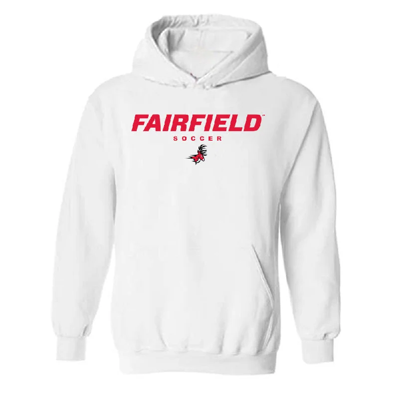 Fairfield - NCAA Women's Soccer : Brooke Walonis - Classic Shersey Hooded Sweatshirt Hoodie with Hem Fringe Bohemian Relaxed Fairfield - NCAA Women's Soccer : Brooke Walonis - Classic Shersey Hooded Sweatshirt Hoodie with Hem Fringe Bohemian Relaxed