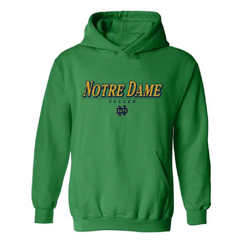 Notre Dame - NCAA Women's Soccer : Carolyn Calzada - Classic Shersey Hooded Sweatshirt Hoodie with Mesh Breathable Sporty Notre Dame - NCAA Women's Soccer : Carolyn Calzada - Classic Shersey Hooded Sweatshirt Hoodie with Mesh Breathable Sporty