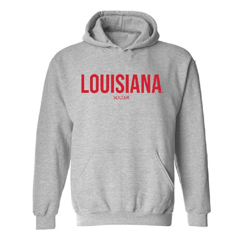 Louisiana - NCAA Women's Soccer : Carson Glenn - Classic Shersey Hooded Sweatshirt Hoodie with Slit Hem Functional Movement Louisiana - NCAA Women's Soccer : Carson Glenn - Classic Shersey Hooded Sweatshirt Hoodie with Slit Hem Functional Movement