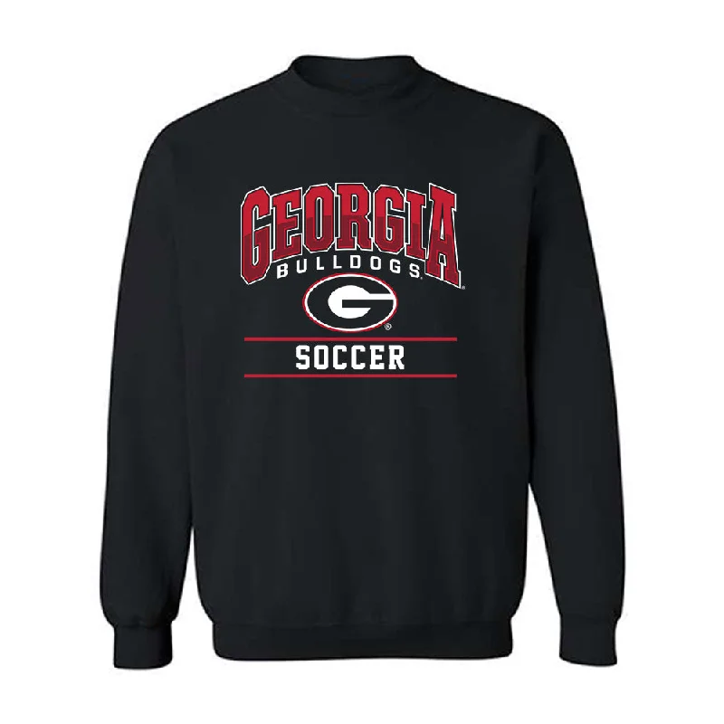 Georgia - NCAA Women's Soccer : Hannah Davila - Classic Shersey Crewneck Sweatshirt Hoodie with Rolled Sleeves Casual Relaxed