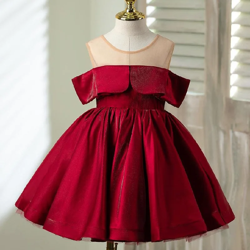 Girl Christmas Dress Toddler Ball Gowns Baby Girl Formal First Communion Red Puffy Birthday Party Dress Tunics Cozy soft Girl Christmas Dress Toddler Ball Gowns Baby Girl Formal First Communion Red Puffy Birthday Party Dress Tunics Cozy soft
