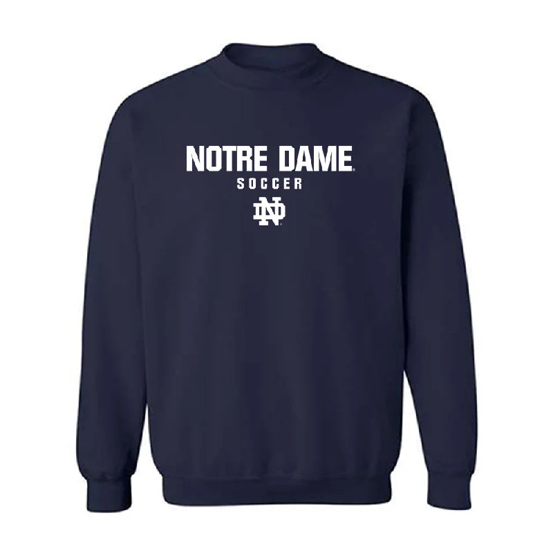 Notre Dame - NCAA Women's Soccer : Carolyn Calzada - Classic Shersey Crewneck Sweatshirt Hoodie with Half-Zip Sporty Casual Notre Dame - NCAA Women's Soccer : Carolyn Calzada - Classic Shersey Crewneck Sweatshirt Hoodie with Half-Zip Sporty Casual