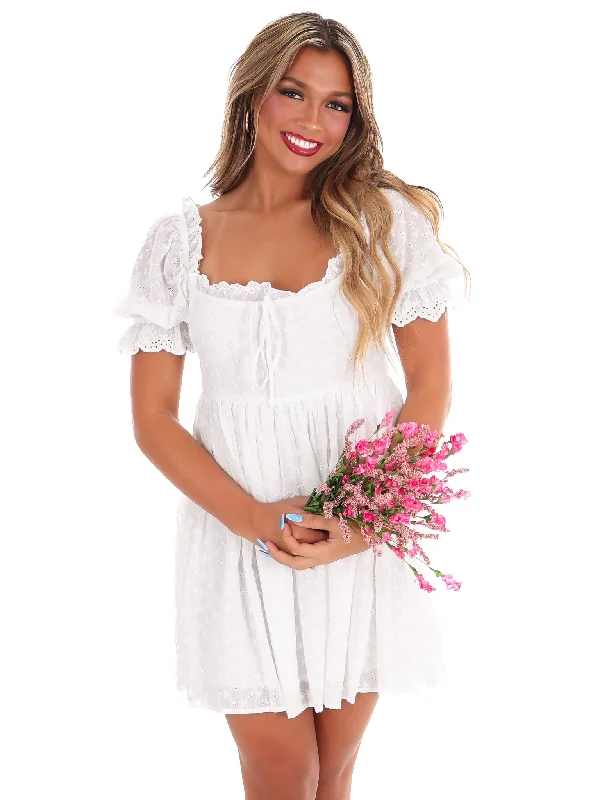 New Adventure Mini Dress Fashionable Denim Mini Dress