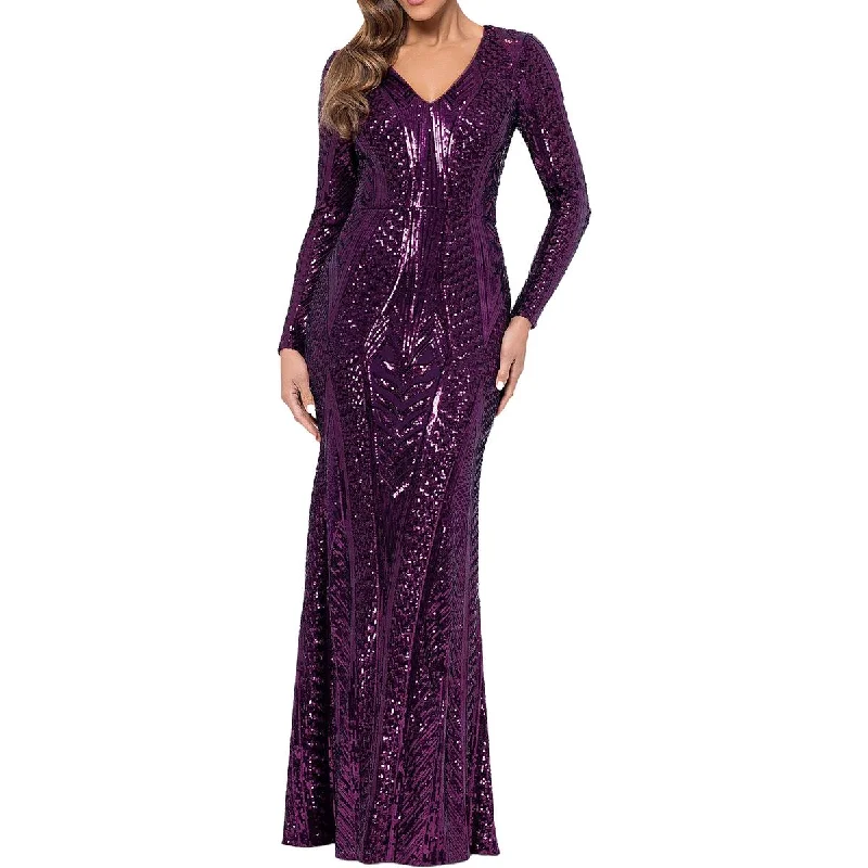 Womens Sequined Polyester Evening Dress Tunics Prom sequined