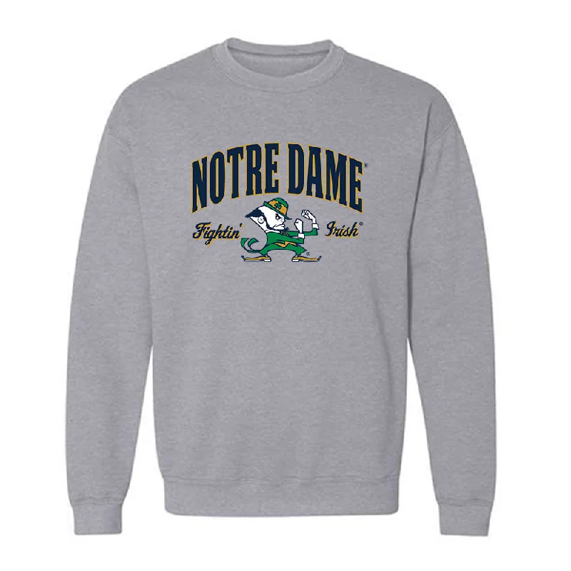 Notre Dame - NCAA Women's Soccer : Carolyn Calzada - Classic Fashion Shersey Crewneck Sweatshirt Hoodie with Set-In Sleeves Structured Classic Notre Dame - NCAA Women's Soccer : Carolyn Calzada - Classic Fashion Shersey Crewneck Sweatshirt Hoodie with Set-In Sleeves Structured Classic