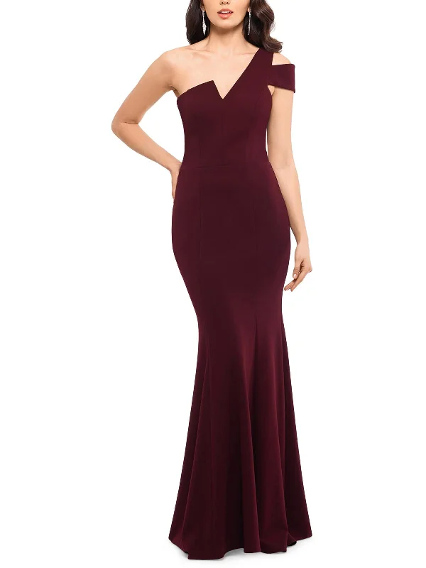 Womens One Shoulder Full Length Evening Dress Tunics Party sparkling