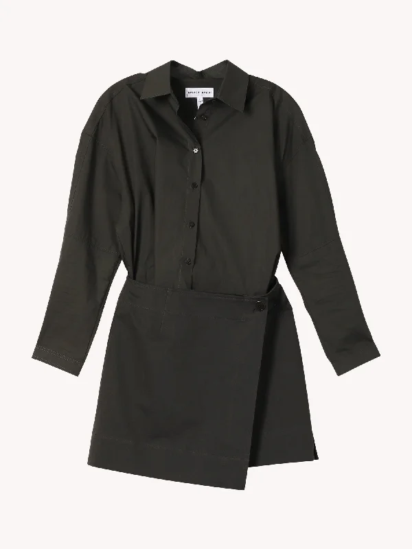 LA REINA MINI DRESS Casual Button-Up Mini Dress