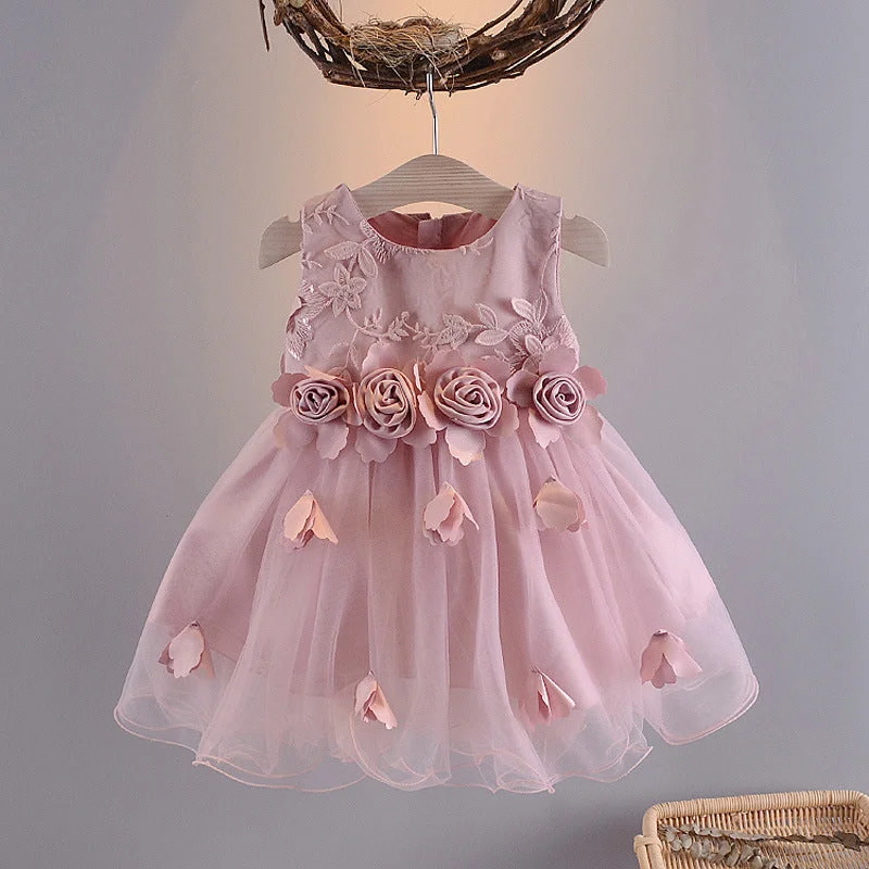 Summer Baby Girl Flower Dress Tunics Sophisticated sleek