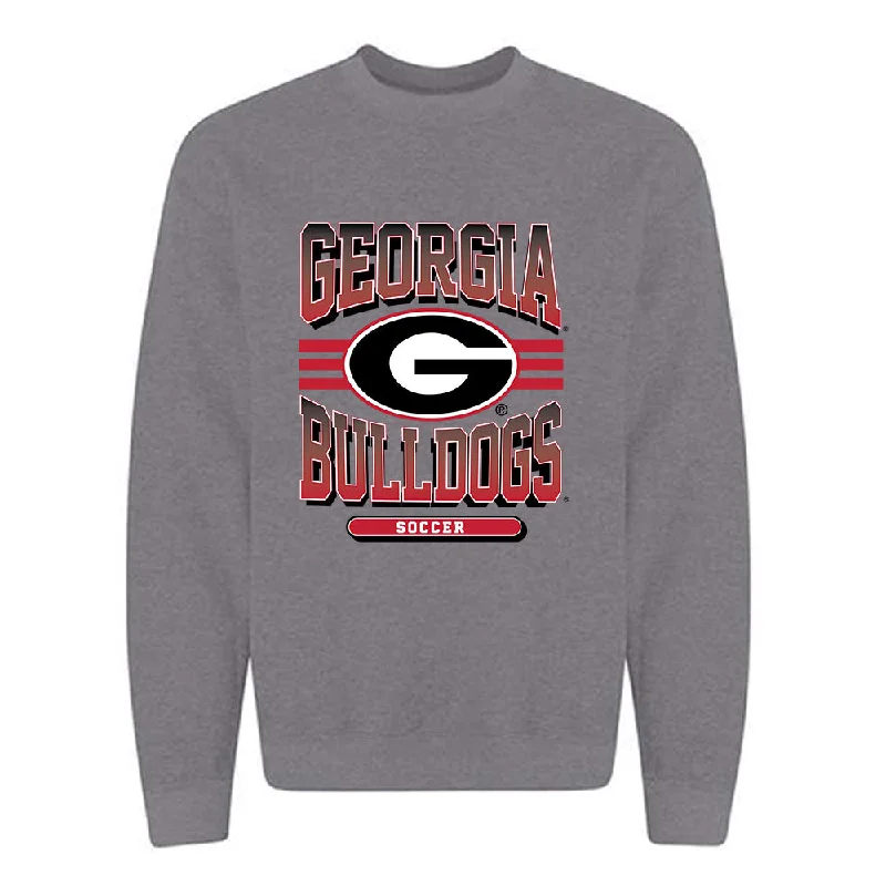 Georgia - NCAA Women's Soccer : Hannah Davila - Classic Shersey Crewneck Sweatshirt Hoodie with Pattern Geometric Abstract Georgia - NCAA Women's Soccer : Hannah Davila - Classic Shersey Crewneck Sweatshirt Hoodie with Pattern Geometric Abstract