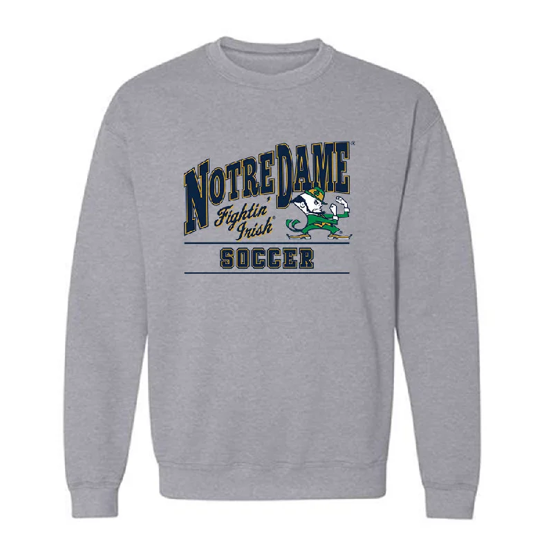 Notre Dame - NCAA Women's Soccer : Carolyn Calzada - Classic Shersey Crewneck Sweatshirt Hoodie with Rhinestones Sparkly Elegant Notre Dame - NCAA Women's Soccer : Carolyn Calzada - Classic Shersey Crewneck Sweatshirt Hoodie with Rhinestones Sparkly Elegant