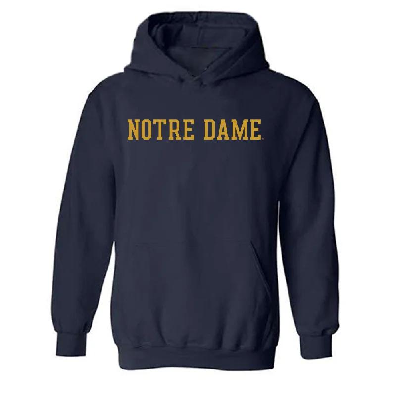 Notre Dame - NCAA Women's Soccer : Carolyn Calzada - Classic Fashion Shersey Hooded Sweatshirt Hoodie with Puffed Sleeves Voluminous Trendy Notre Dame - NCAA Women's Soccer : Carolyn Calzada - Classic Fashion Shersey Hooded Sweatshirt Hoodie with Puffed Sleeves Voluminous Trendy