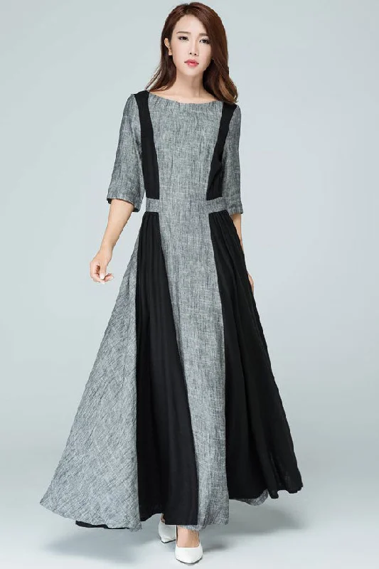 Patch work party dress #1579 Tunics Formal black