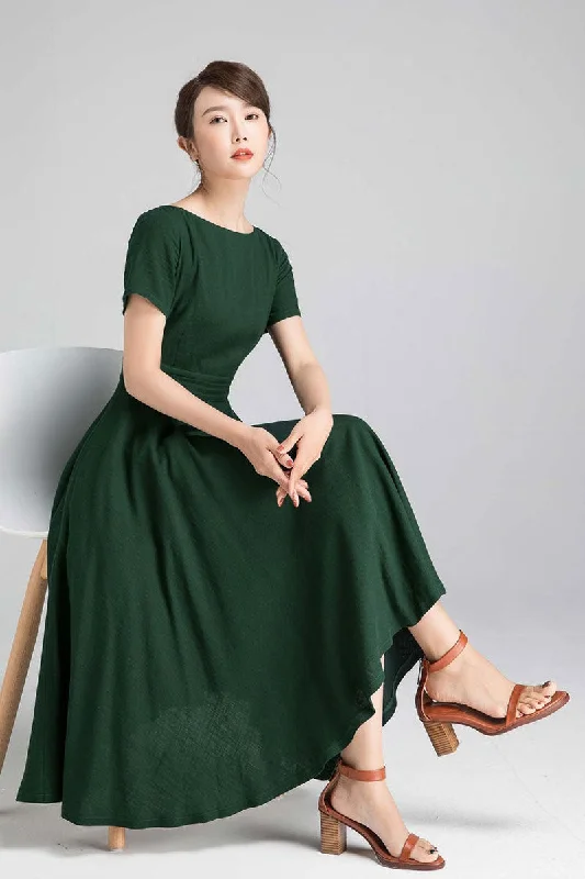 Vintage 1950s short sleeve Party dress with pockets 97101 Tunics Timeless classic