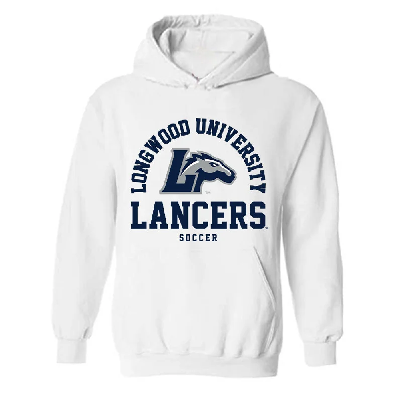 Longwood - NCAA Women's Soccer : Karleigh Minson - Classic Shersey Hooded Sweatshirt Hoodie with Button Classic Timeless Longwood - NCAA Women's Soccer : Karleigh Minson - Classic Shersey Hooded Sweatshirt Hoodie with Button Classic Timeless
