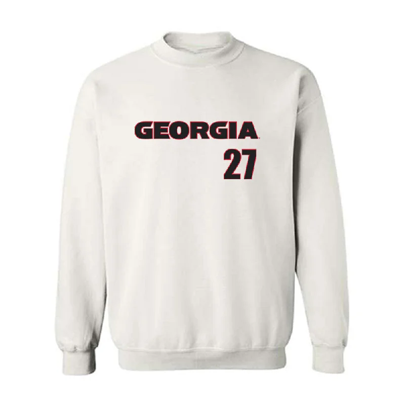 Georgia - NCAA Women's Soccer : Hannah Davila - Classic Shersey Crewneck Sweatshirt Hoodie with Raw Hem Edgy Unfinished