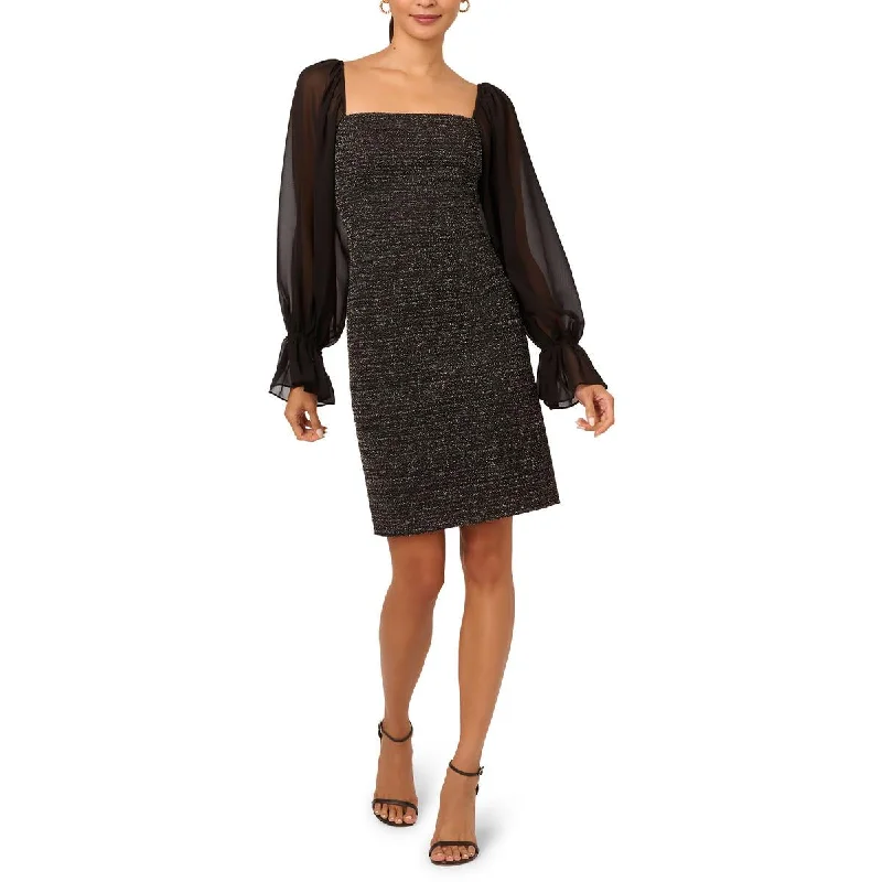 Womens Metallic Boucle Cocktail And Party Dress Tunics New arrival