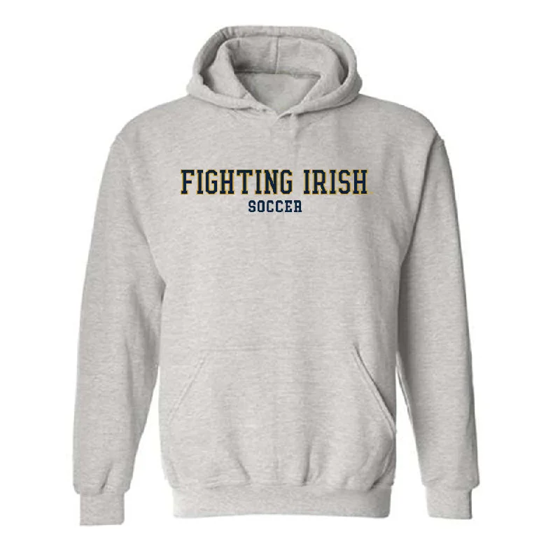 Notre Dame - NCAA Women's Soccer : Carolyn Calzada - Classic Fashion Shersey Hooded Sweatshirt Hoodie with Double Zipper Versatile Adjustable Notre Dame - NCAA Women's Soccer : Carolyn Calzada - Classic Fashion Shersey Hooded Sweatshirt Hoodie with Double Zipper Versatile Adjustable