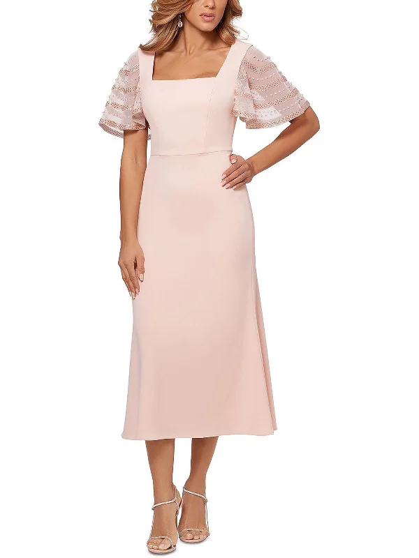 Womens Illusion Long Cocktail and Party Dress Tunics Winter warm