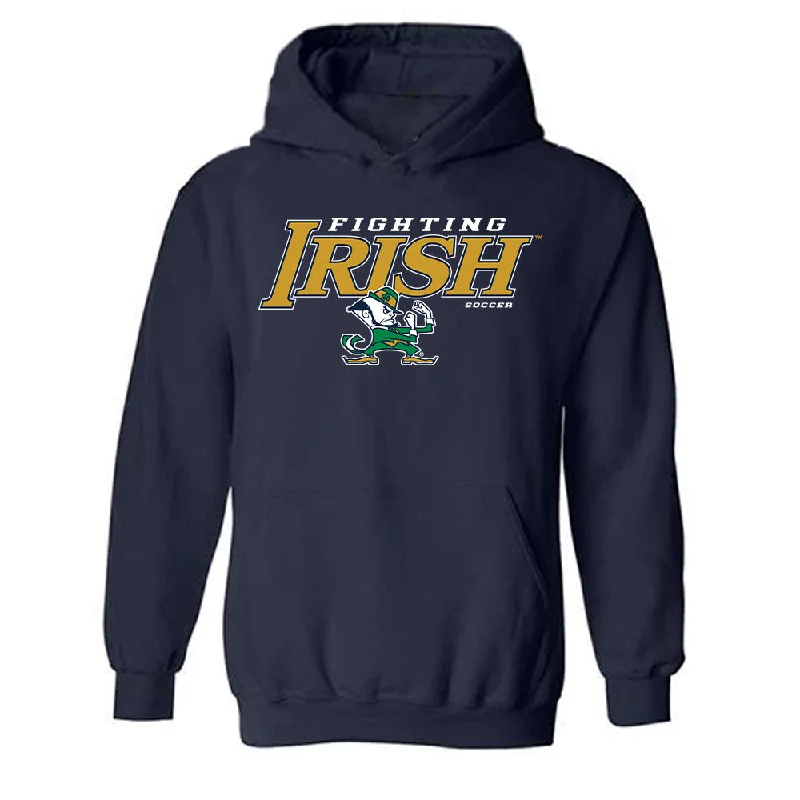 Notre Dame - NCAA Women's Soccer : Carolyn Calzada - Classic Shersey Hooded Sweatshirt Hoodie with Illustration Artistic Creative Notre Dame - NCAA Women's Soccer : Carolyn Calzada - Classic Shersey Hooded Sweatshirt Hoodie with Illustration Artistic Creative