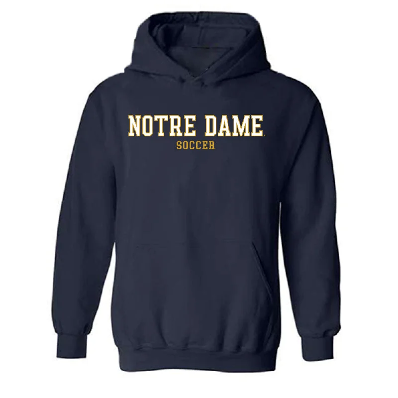 Notre Dame - NCAA Women's Soccer : Carolyn Calzada - Classic Fashion Shersey Hooded Sweatshirt Hoodie with Drop Shoulder Relaxed Streetwear Notre Dame - NCAA Women's Soccer : Carolyn Calzada - Classic Fashion Shersey Hooded Sweatshirt Hoodie with Drop Shoulder Relaxed Streetwear