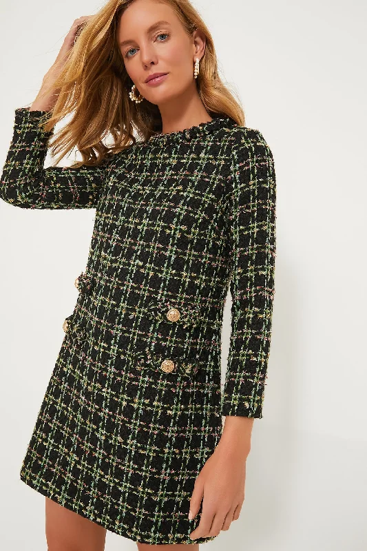 Holly Tinsel Tweed Long Sleeve Jackie Dress Tunics Luxurious high-end