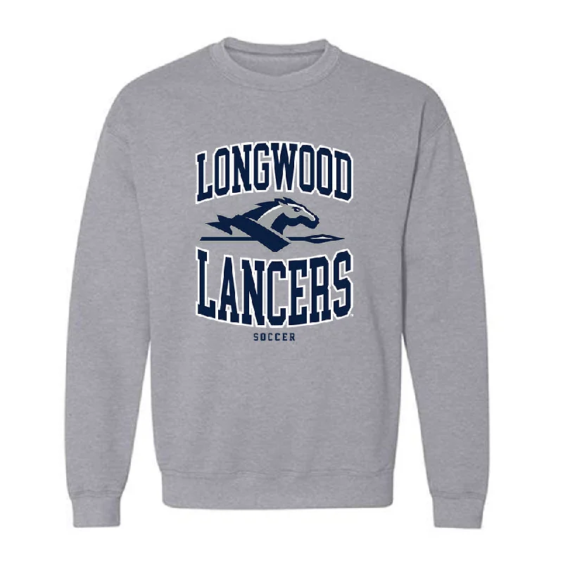 Longwood - NCAA Women's Soccer : Meghan Piazza - Classic Shersey Crewneck Sweatshirt Hoodie with Back Slit Movement Comfort Longwood - NCAA Women's Soccer : Meghan Piazza - Classic Shersey Crewneck Sweatshirt Hoodie with Back Slit Movement Comfort