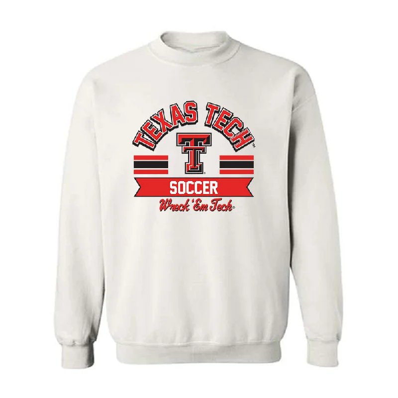 Texas Tech - NCAA Women's Soccer : Chloe Soto - Classic Shersey Crewneck Sweatshirt Hoodie with Ribbed Cuffs Snug Fit Comfort Texas Tech - NCAA Women's Soccer : Chloe Soto - Classic Shersey Crewneck Sweatshirt Hoodie with Ribbed Cuffs Snug Fit Comfort