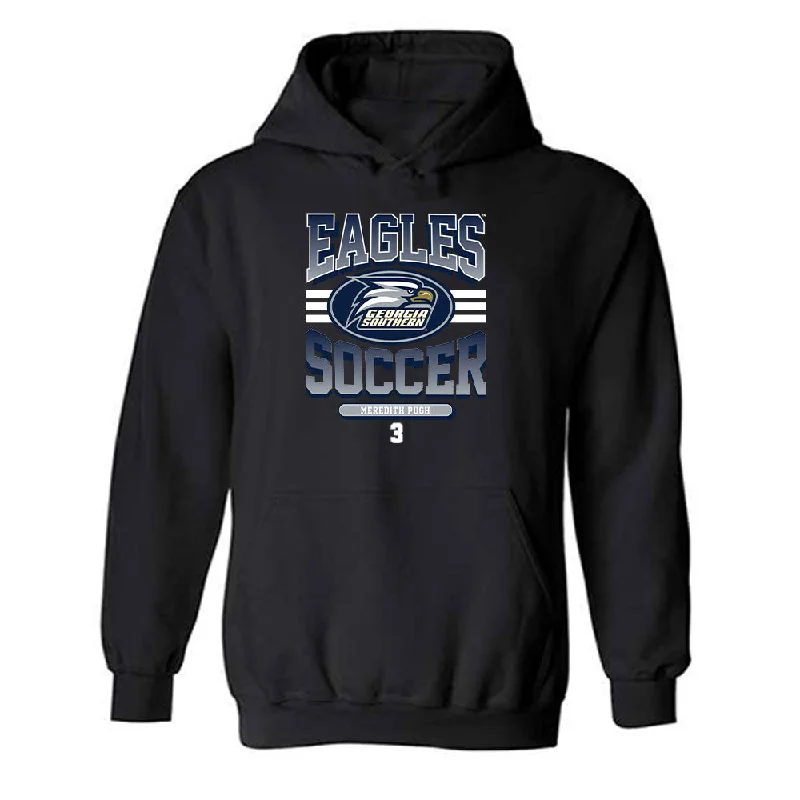 Georgia Southern - NCAA Women's Soccer : Meredith Pugh - Classic Fashion Shersey Hooded Sweatshirt Hoodie with Hidden Zipper Minimalist Clean Georgia Southern - NCAA Women's Soccer : Meredith Pugh - Classic Fashion Shersey Hooded Sweatshirt Hoodie with Hidden Zipper Minimalist Clean