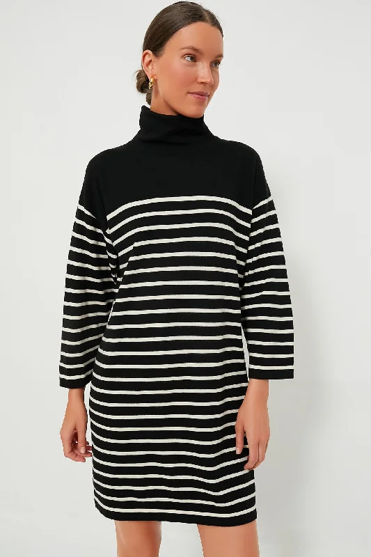 Striped Durand Turtleneck Dress Tunics Cozy soft