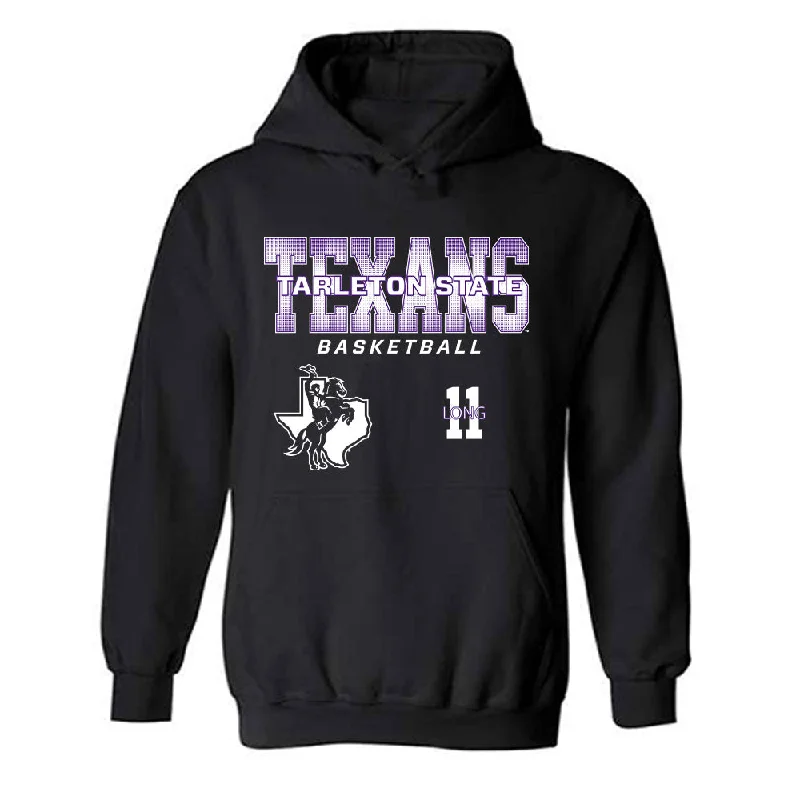 Tarleton State - NCAA Women's Basketball : Jakoriah Long - Classic Fashion Shersey Hooded Sweatshirt Hoodie with Ribbed Hem Stretchable Secure Tarleton State - NCAA Women's Basketball : Jakoriah Long - Classic Fashion Shersey Hooded Sweatshirt Hoodie with Ribbed Hem Stretchable Secure