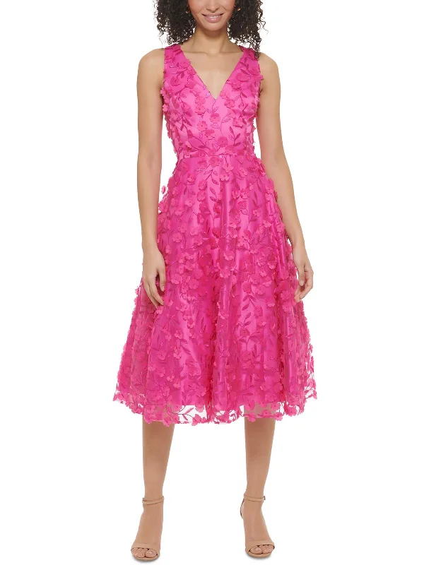 Womens Embroidered Polyester Cocktail And Party Dress Tunics Sophisticated sleek
