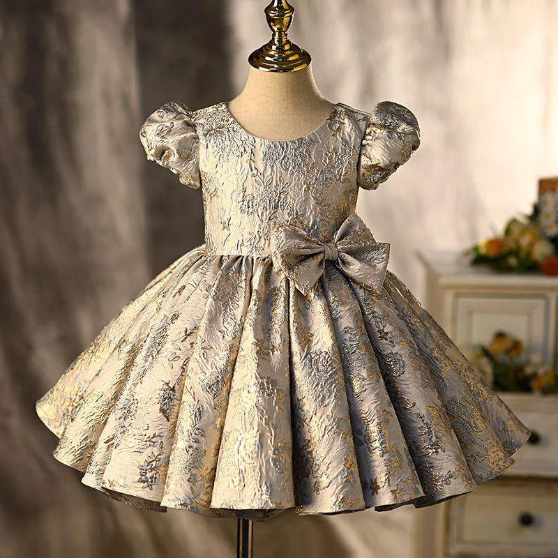 Girl Vintage Princess Dress Baby Girl Elegant Fluffy Birthday Party Dress Pleated Skirt Elegant Girl Vintage Princess Dress Baby Girl Elegant Fluffy Birthday Party Dress Pleated Skirt Elegant