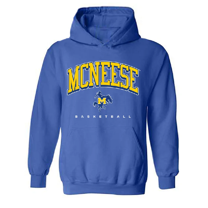 McNeese State - NCAA Women's Basketball : Azjah Reeves - Classic Shersey Hooded Sweatshirt Hoodie with Raglan Sleeves Sporty Comfortable McNeese State - NCAA Women's Basketball : Azjah Reeves - Classic Shersey Hooded Sweatshirt Hoodie with Raglan Sleeves Sporty Comfortable